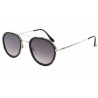 Lunettes de soleil Homme et Femme Noir et Argent Verres Plats Clint anciennes collections