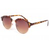 Lunette de soleil ronde retro marron Tuxy Lunettes de Soleil Eye Wear