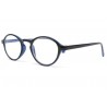 Lunette loupe ronde bleu et noire Read