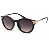 Lunettes de Soleil Femme Noire et Argent Maria