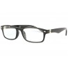 Lunettes de lecture noires rectangles classe Lectya