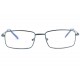 Lunette lecture bleue rectangle metal Marty Lunette Loupe New Time