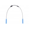 Cordon lunettes sport bleu reglable metal souple Accessoires lunettes Loupea