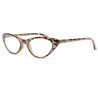 Lunette loupe femme ovale marron Jess