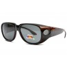 Lunettes de Soleil Fashion Noire et Dorée Cuba 