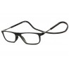 Lunettes de lecture noires rectangles classe Lectya