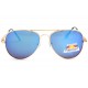 Lunette de soleil polarisees miroir bleu aviateur Maky Lunettes de Soleil Spirit of Sun