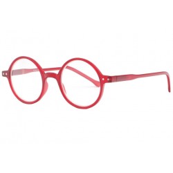 Lunettes loupe rondes rouges tendance slim Apy