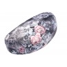 Grand etui a lunettes original gris fleurs roses Valy Accessoires lunettes New Time