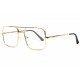 Grosses lunettes sans correction rectangles Geek dorées Fashky Lunettes sans correction Spirit of Sun