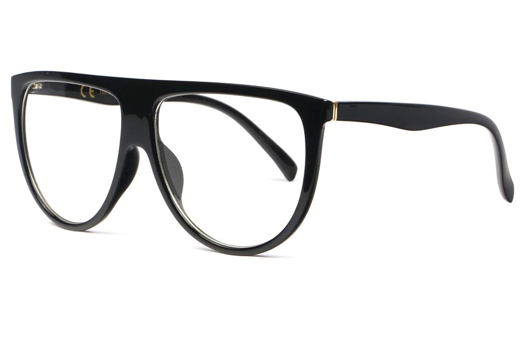 Grandes lunettes sans correction classe et design noir Gefy