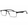 Lunettes loupe anti lumière bleue noir mat métal Blytek Lunette écran New Time