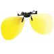 Grand clip lunettes de conduite de nuit surlunettes polarisees jaunes Kyk Accessoires lunettes Loupea