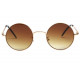 Petites lunettes de soleil rondes dorées classe Lyf Lunettes de Soleil Eye Wear