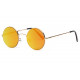 Fines lunettes de soleil rondes miroir doré fashion Lyf Lunettes de Soleil Eye Wear
