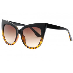Nouveau FOSSIL en cuir marron triangle Lunettes De Soleil Oeil étui à lunettes soleil verre magnétique 
