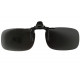 Clip solaire polarisé surlunettes de soleil rectangle noir Xerk Accessoires lunettes Loupea