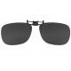 Clip solaire antireflets surlunettes de soleil gris rectangle Werk Accessoires lunettes Loupea