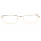 Fines lunettes loupe metal dore rectangles Escoy Lunette Loupe New Time