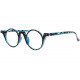 Lunettes loupe rondes fantaisies bleues ecailles Smily Lunette Loupe New Time