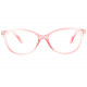 Lunettes loupe roses transparentes papillon Well Lunette Loupe New Time