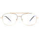 Grandes lunettes sans correction métal doré Geek Loak Lunettes sans correction Spirit of Sun