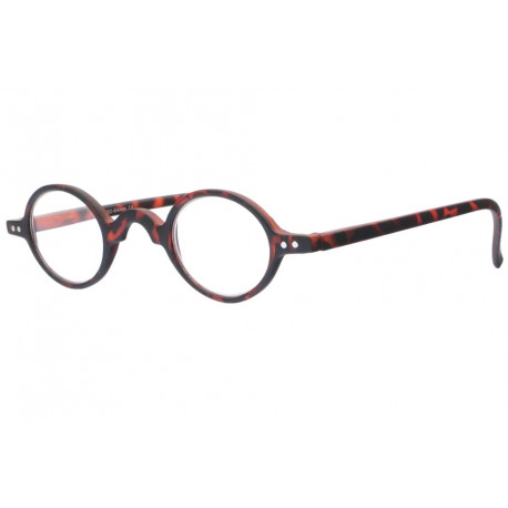 Petites lunettes loupe rondes marron ecailles mat retro Cluny Lunette Loupe New Time