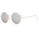 Fines lunettes de soleil rondes miroir argent fashion Thyk Lunettes de Soleil Eye Wear