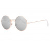 Petite lunette de soleil ronde dorée fashion Submy