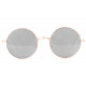 Fines lunettes de soleil rondes miroir argent fashion Thyk Lunettes de Soleil Eye Wear