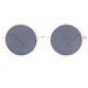Grandes lunettes de soleil rondes originales beiges et or Duly Lunettes de Soleil SOLEYL