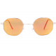 Lunettes de soleil octogonales miroir dore tendance Octak Lunettes de Soleil Eye Wear