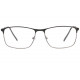 Fines lunettes loupe metal noir mat slim rectangles Aliou Lunette Loupe ProLoupe