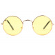 Petites lunettes de soleil rondes jaunes tendances Submy Lunettes de Soleil Eye Wear