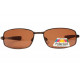 Fines Lunettes de soleil polarisées Sport Marron Metal Larcy Lunettes de Soleil Eye Wear