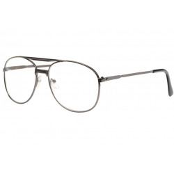 Grandes lunettes loupe métal marron Optya