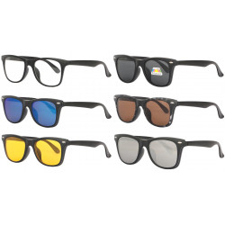 Pack lunettes de soleil clips solaires magnetiques 5 couleurs Tendance Penty Lunettes de Soleil Eye Wear