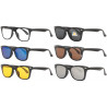 Pack lunettes de soleil clips solaires magnetiques 5 couleurs Tendance Penty