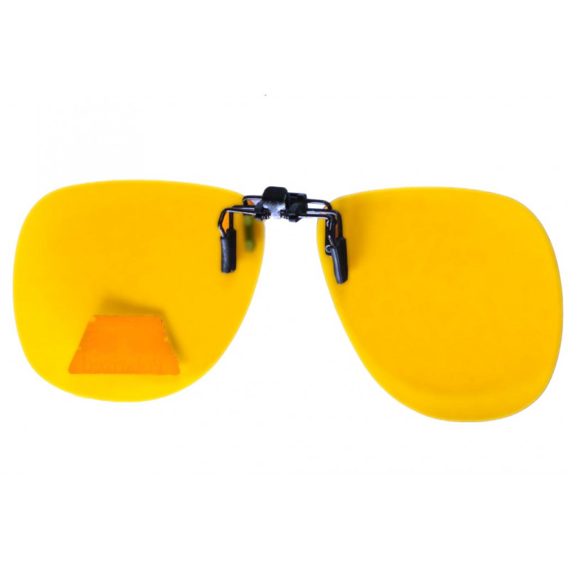 Clip lunette de nuit polarisé pas cher, surlunettes jaune livré 48h!
