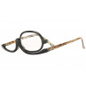 Lunettes loupe maquillage marron serpent Ebelle
