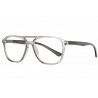 Grandes lunettes de lecture grises noires tendance Ylak
