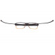 Lunettes de lecture noires rectangles classe Lectya