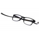 Lunettes de lecture noires rectangles classe Lectya