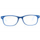 Lunettes loupe bleues fantaisies rectangles mode Palma Lunette Loupe New Time