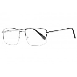 Lunettes loupe noires rectangles métal Flexya 