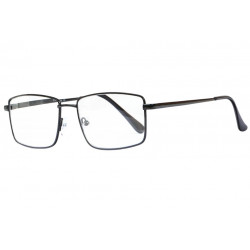 Lunettes loupe noires rectangles métal Flexya 