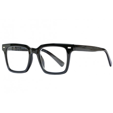 Lunettes de lecture noires rectangles classe Lectya