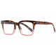 Lunettes de lecture noires rectangles classe Lectya