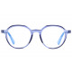 Fines lunettes Loupe rondes bleues originales pantos Neuilly Lunette Loupe New Time