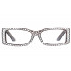 Lunettes de lecture noires rectangles classe Lectya